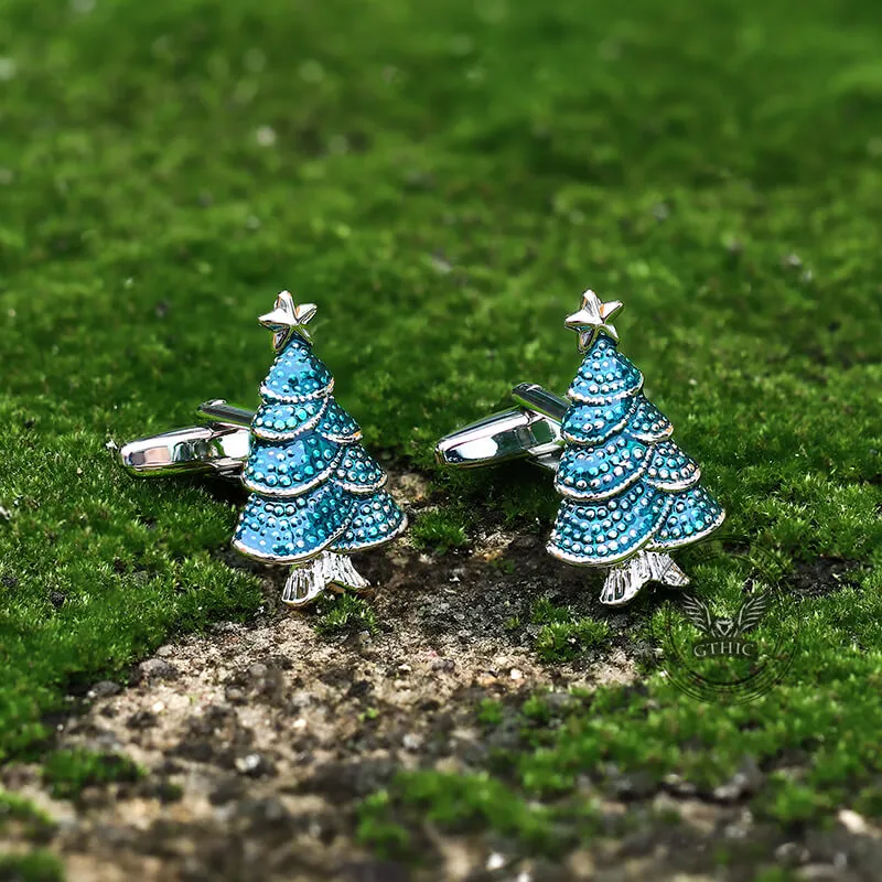 Christmas Tree Copper Cufflinks