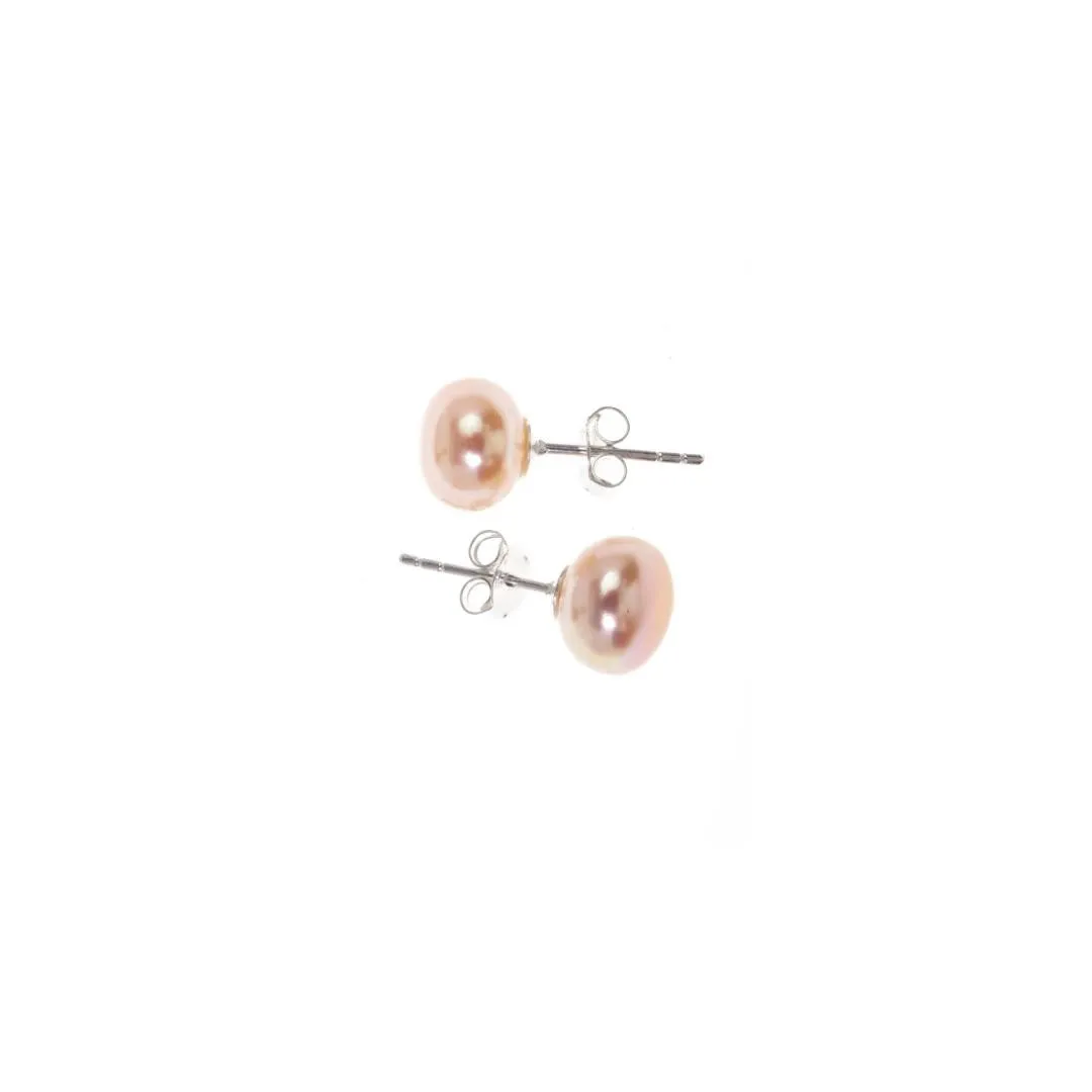 Classic Pearl Earrings | Champagne