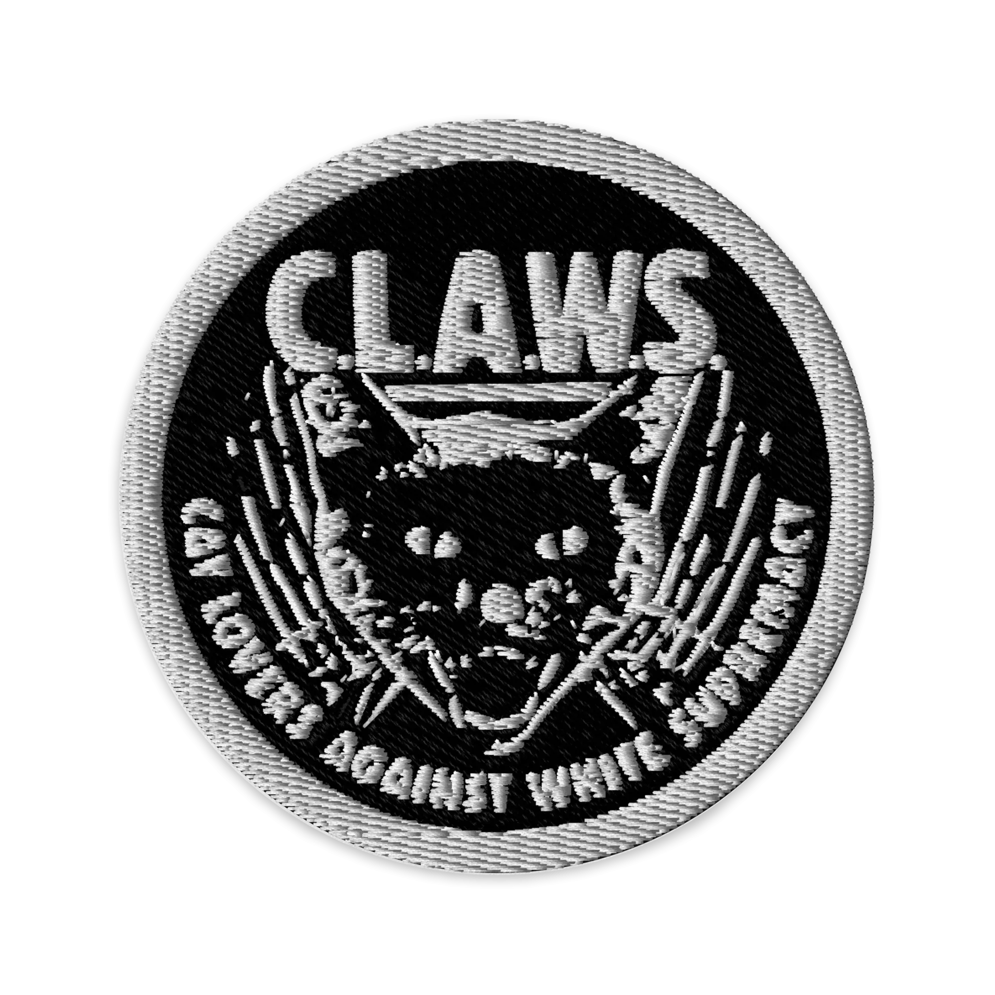 CLAWS Circle Embroidered Patch