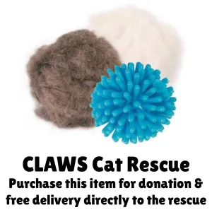 CLAWS Donation - Trixie | Toy Bulk Pack | Hedgehog & Plush Balls x 10