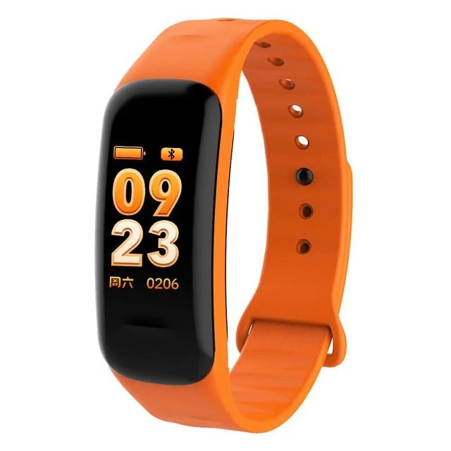 Color Screen C1S Smart Bracelet Waterproof Heart Rate Monitor Health Fitness Tracker Bluetooth Smart Watch for Sport PK MI Band4