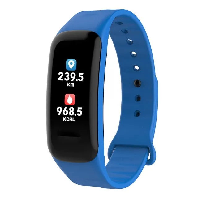 Color Screen C1S Smart Bracelet Waterproof Heart Rate Monitor Health Fitness Tracker Bluetooth Smart Watch for Sport PK MI Band4