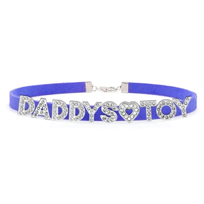 Daddy's Toy Rhinestone Choker