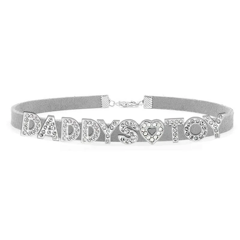 Daddy's Toy Rhinestone Choker