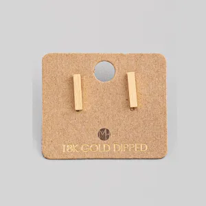 Dainty Bar Stud Earrings