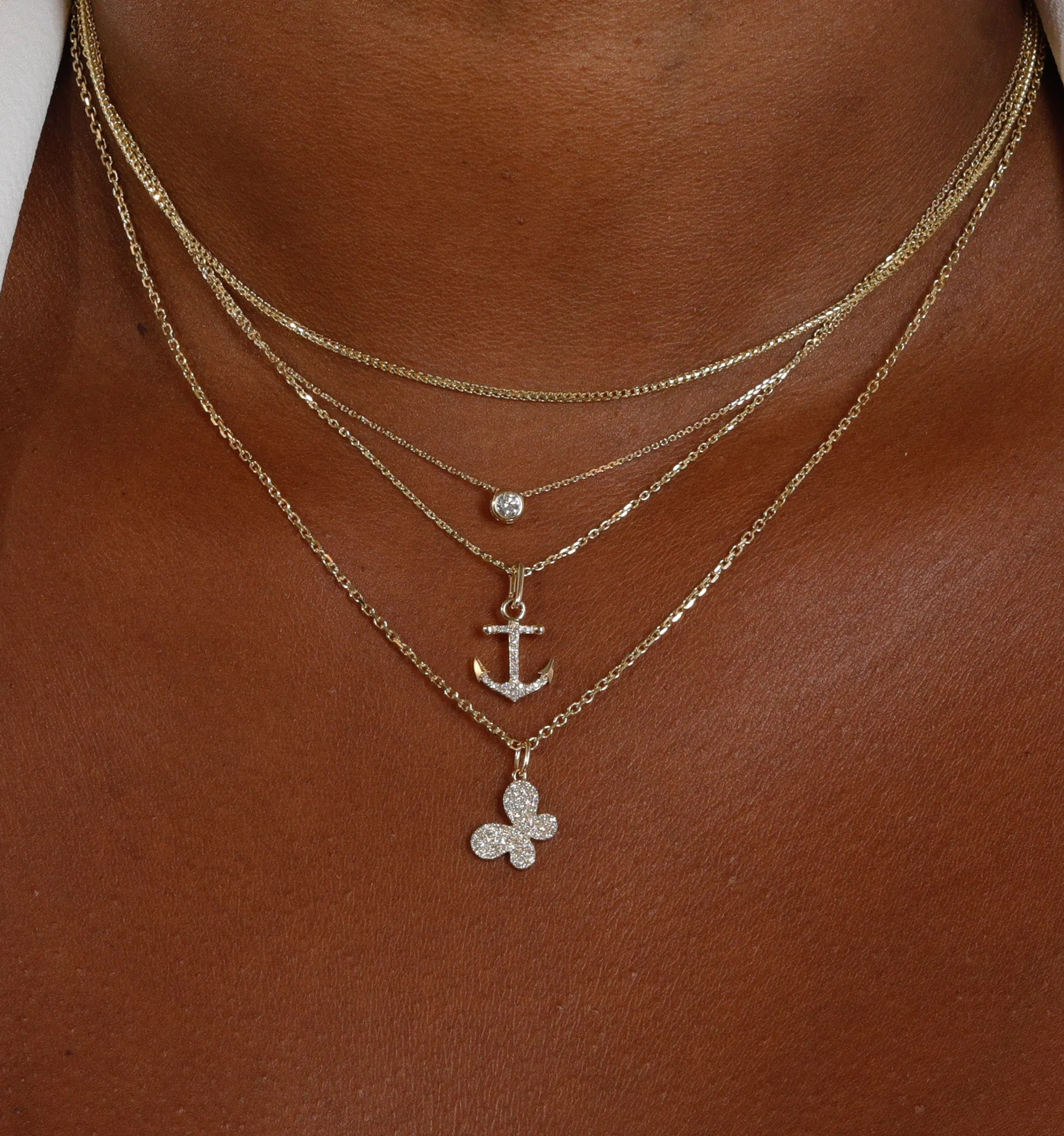 Diamond Butterfly Necklace