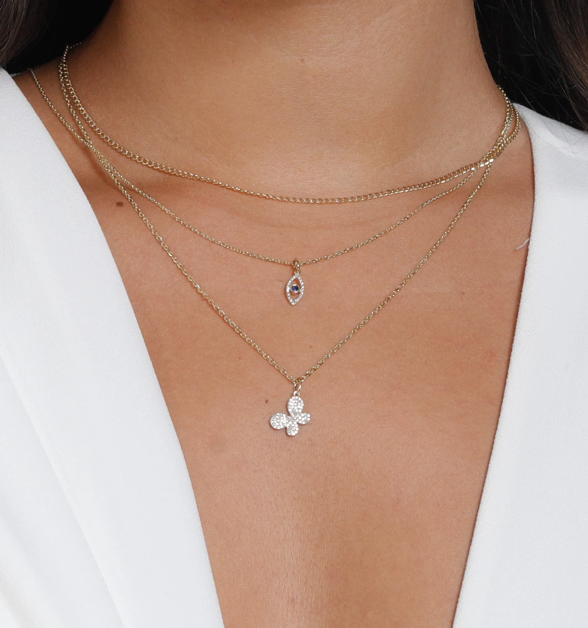 Diamond Butterfly Necklace