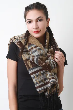 Diamond Tribal Print Scarf