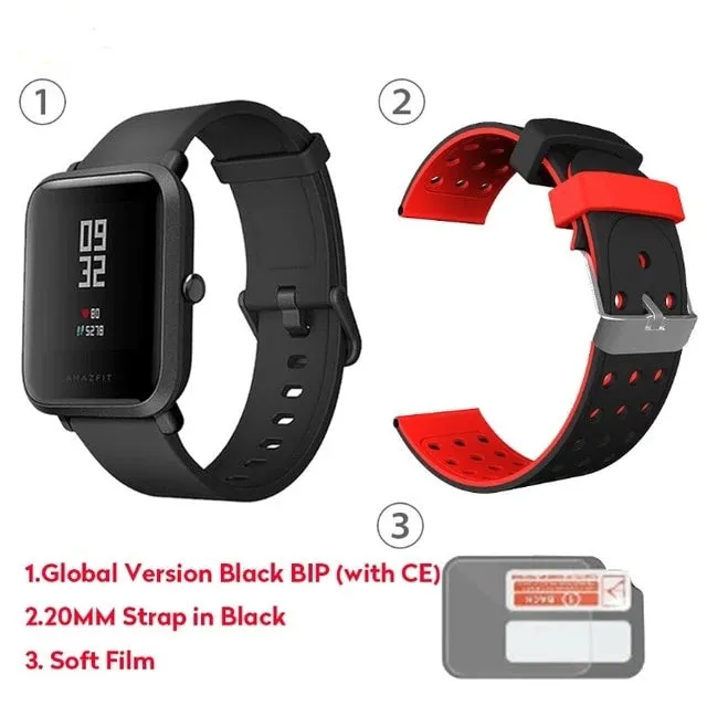 Global Version Xiaomi Huami Amazfit Bip Smart Watch GPS Gloness Smartwatch Smart-watch Watchs 45 Days Standby for Phone MI8 IOS