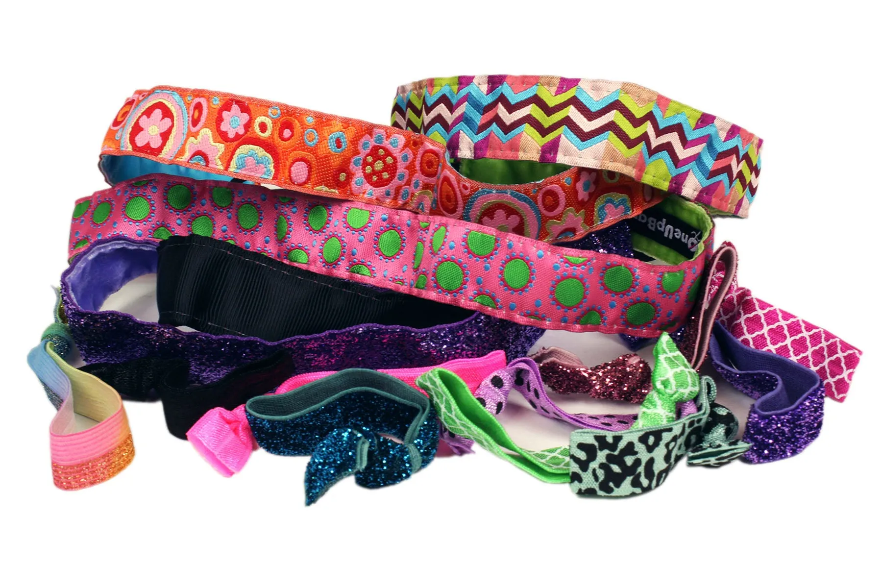 Grab Bag: 5 Headbands   10 Hair Ties (SKU 1577)