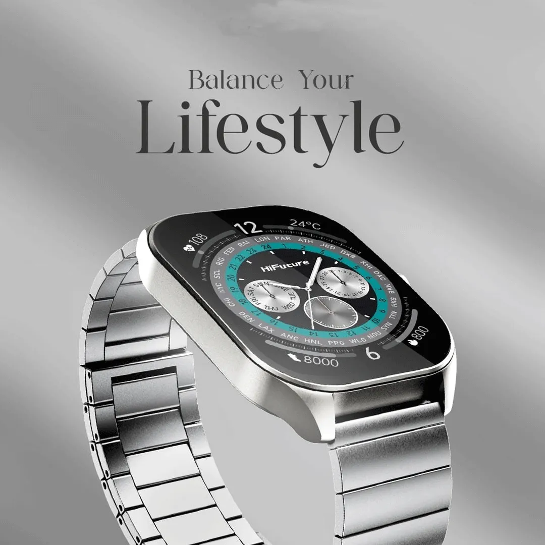 HiFuture APEX Luxury Stainless Steel Smart Watch