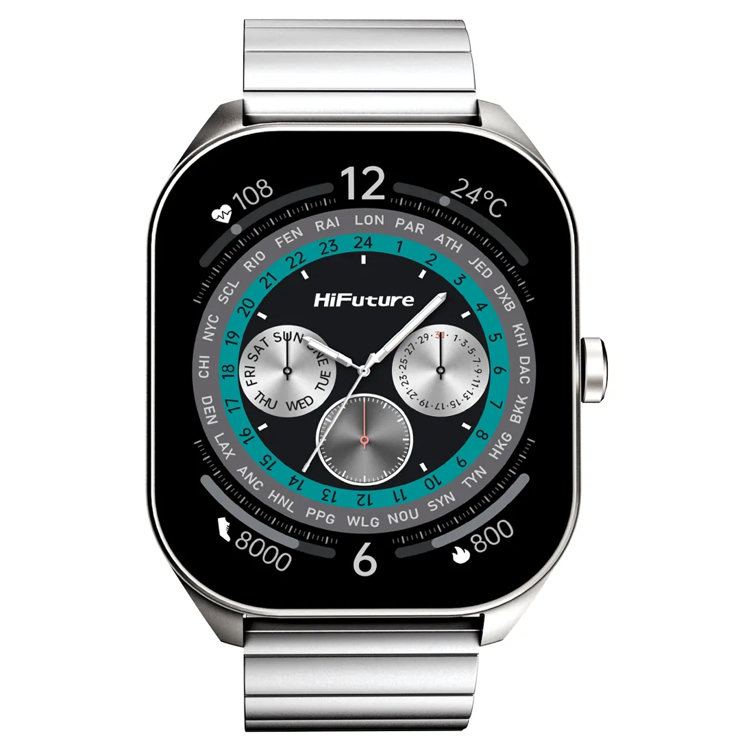 HiFuture APEX Luxury Stainless Steel Smart Watch