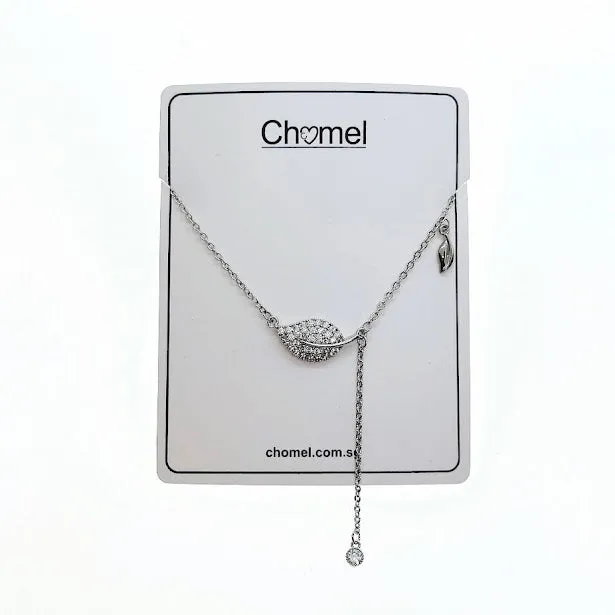 Leaf Cubic Zirconia Necklace