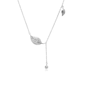 Leaf Cubic Zirconia Necklace