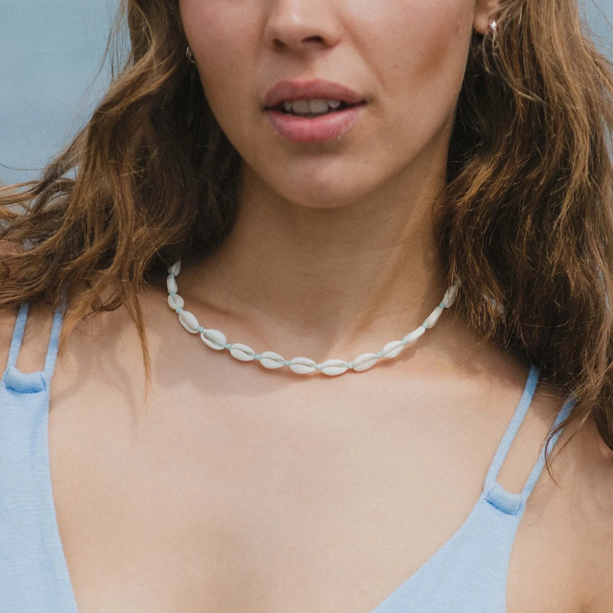 Livadi Cowrie Shell Choker Necklace