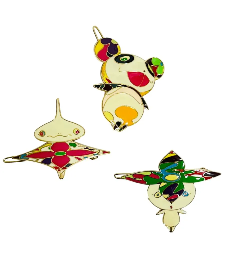 Louis Vuitton Ltd Edition Takashi Murakami Collection Hair Clips