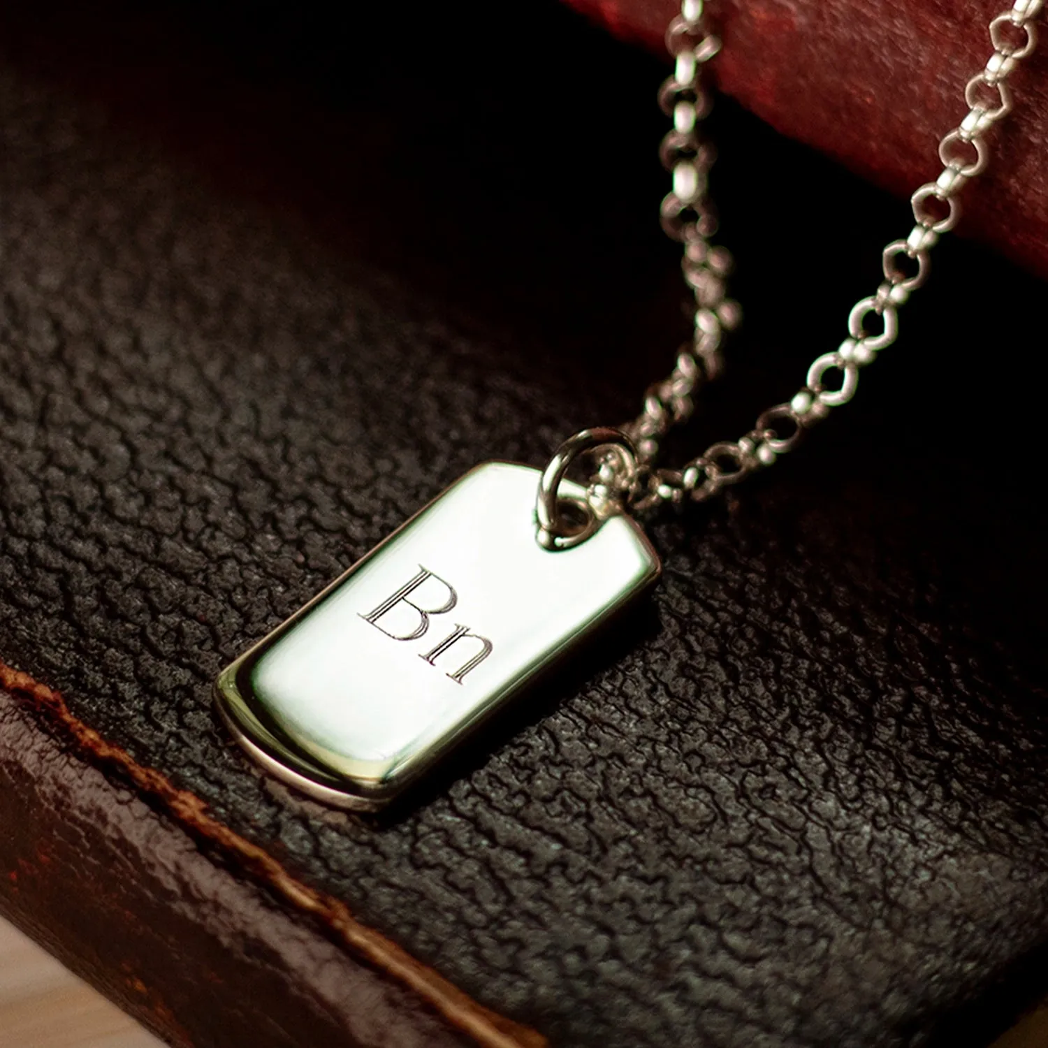 Men's Dog Tag Necklace | Silver