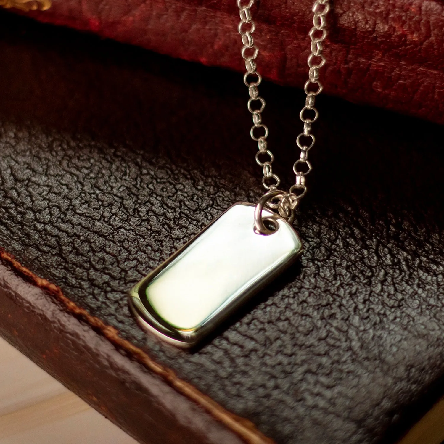 Men's Dog Tag Necklace | Silver