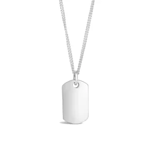 Men's Dog Tag Necklace | Silver