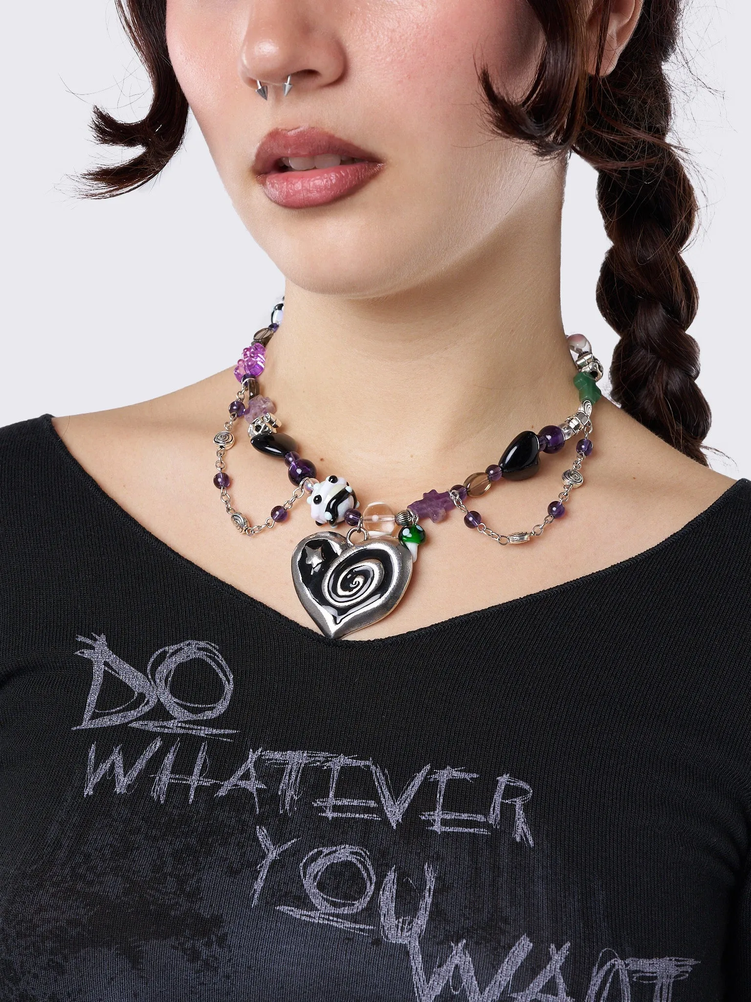 Never Ending Love Beaded Necklace