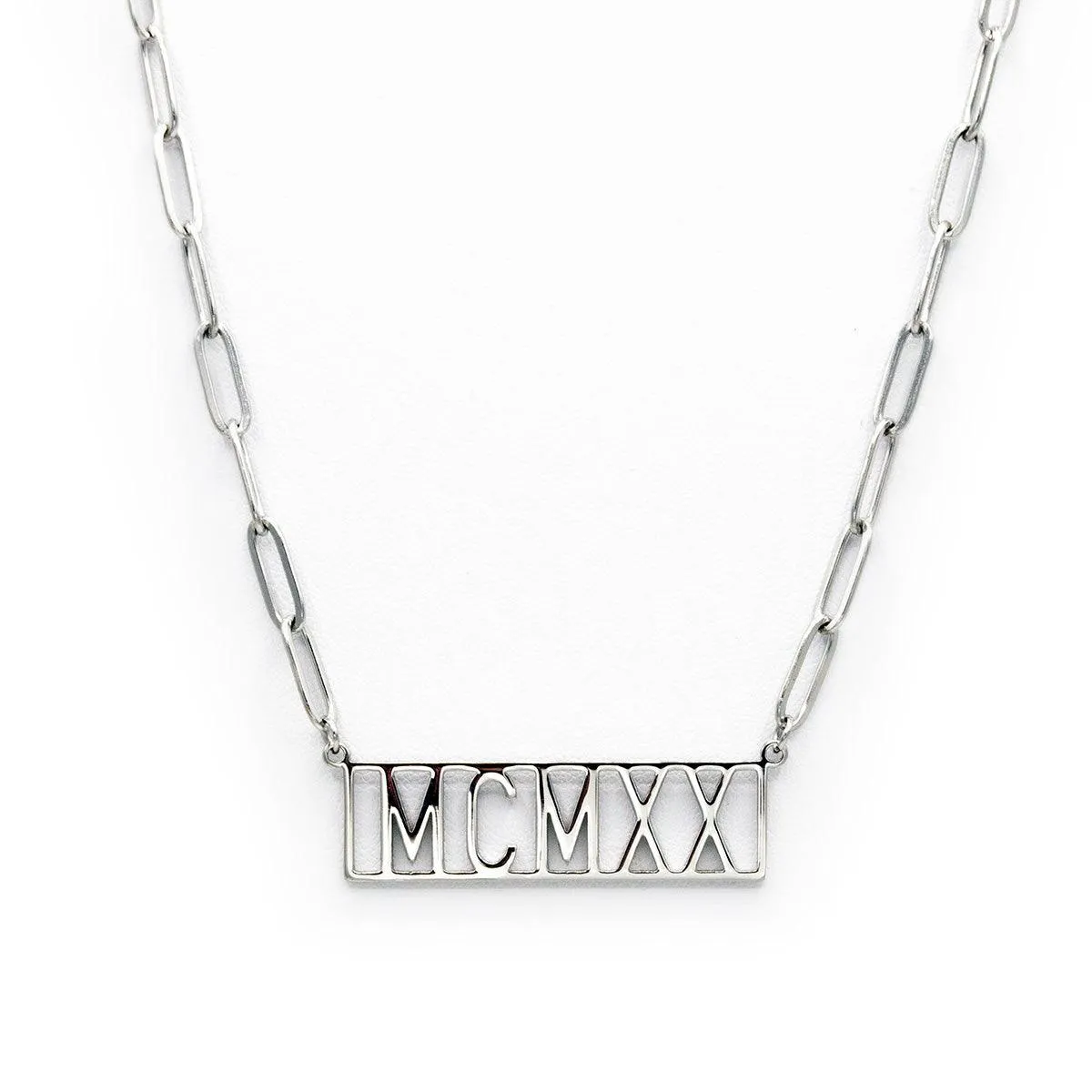 **NEW** ΖΦΒ 1920 MCMXX Founding Year Necklace (Stainless Steel)