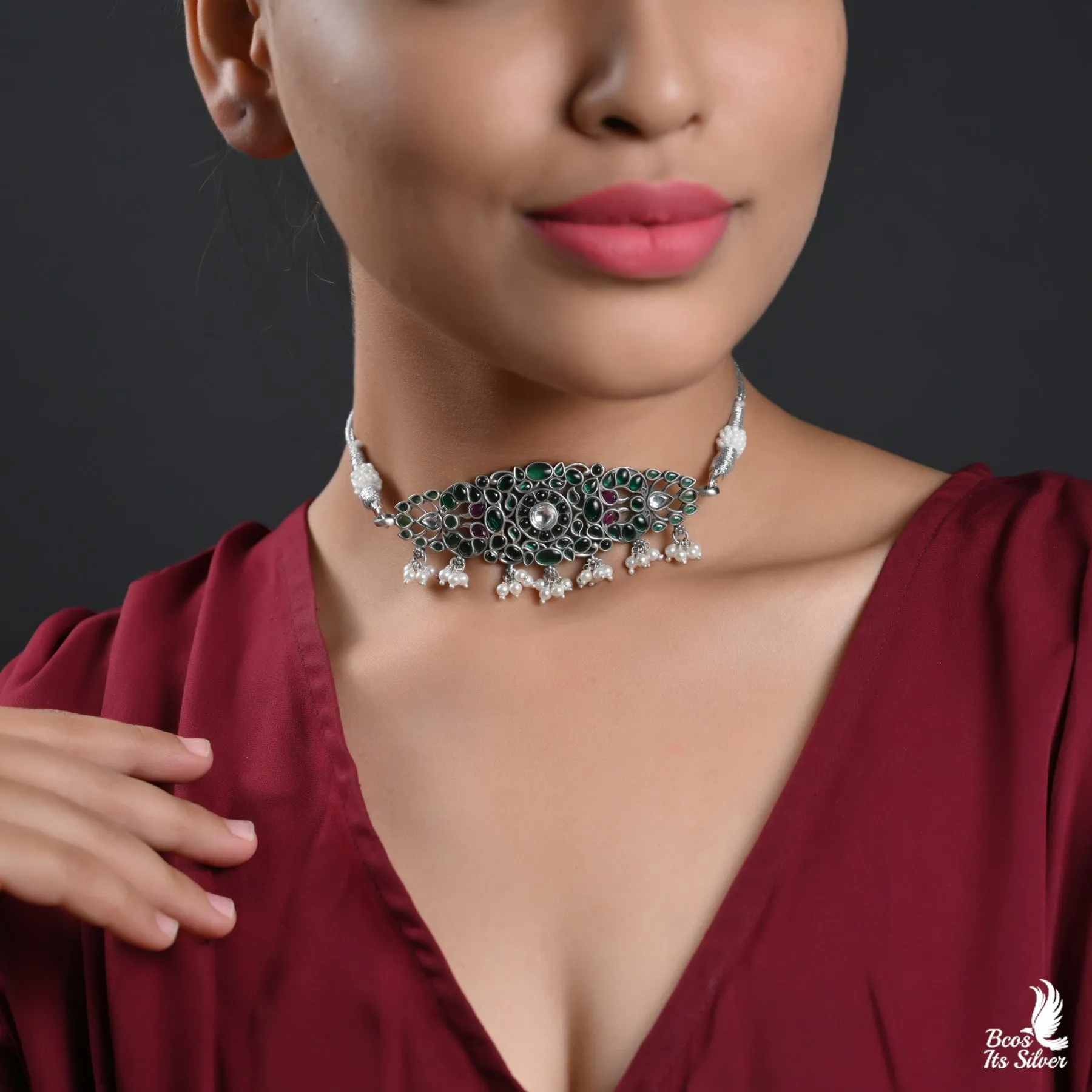 OXIDIZED CHOKER - 4431