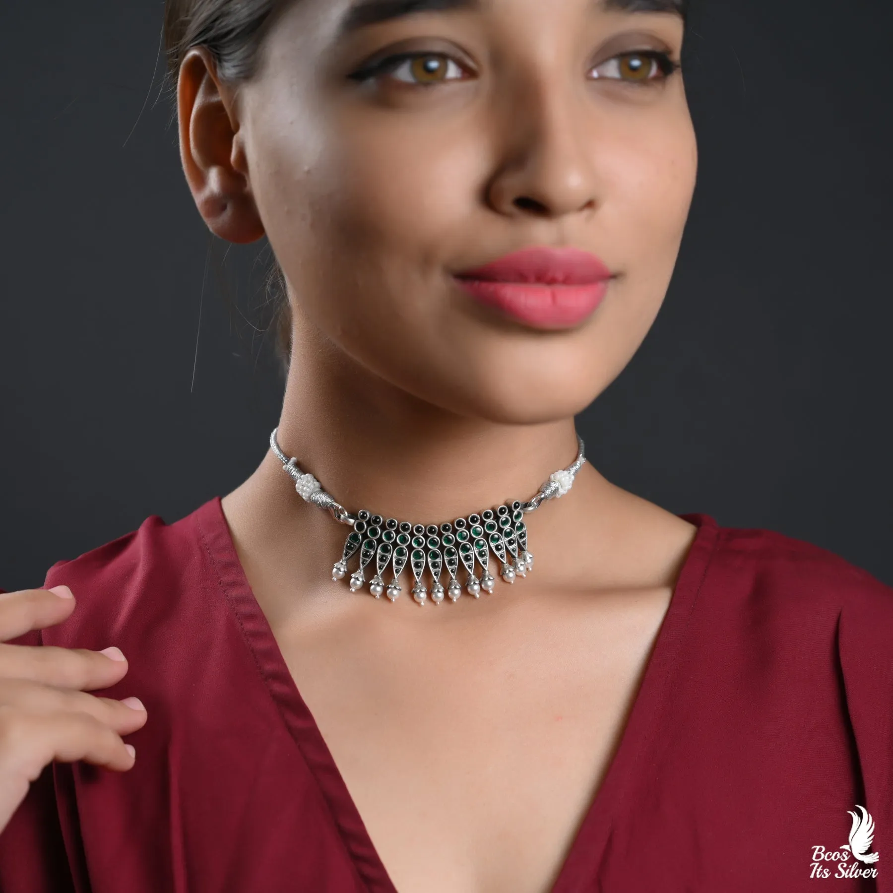 OXIDIZED CHOKER - 4434