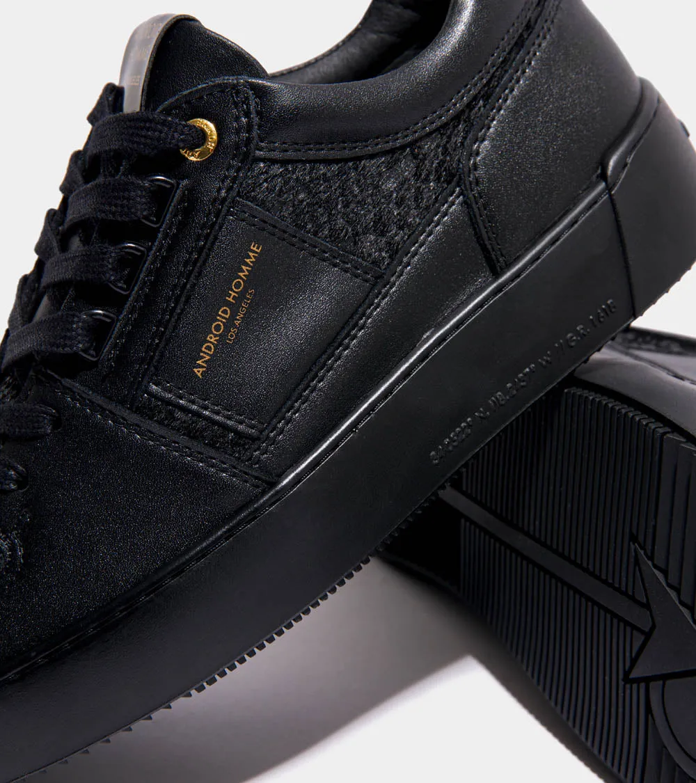 Point Dume Low | Black Leather Python AHP241-15