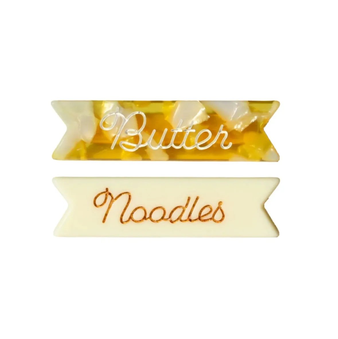 PREORDER Butter Noodles Hair Clips