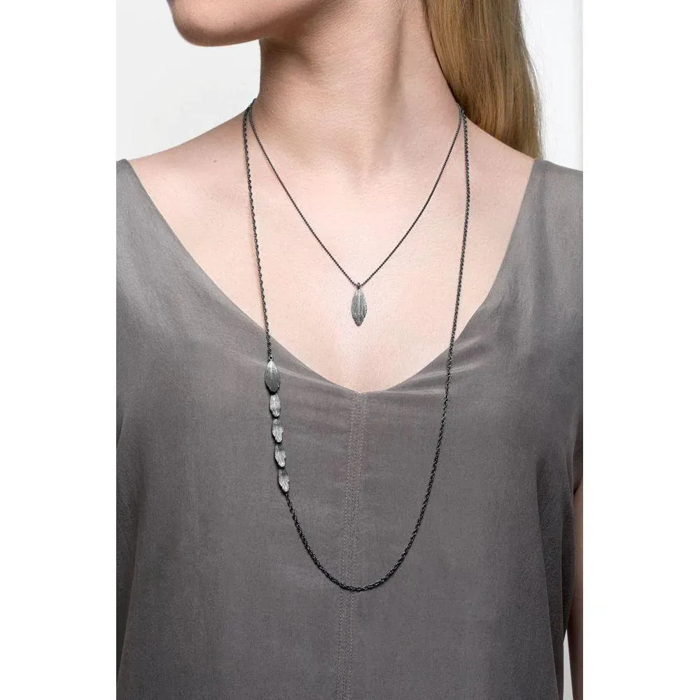 Raven Oxidized Silver Necklace (Raven 213 OX)