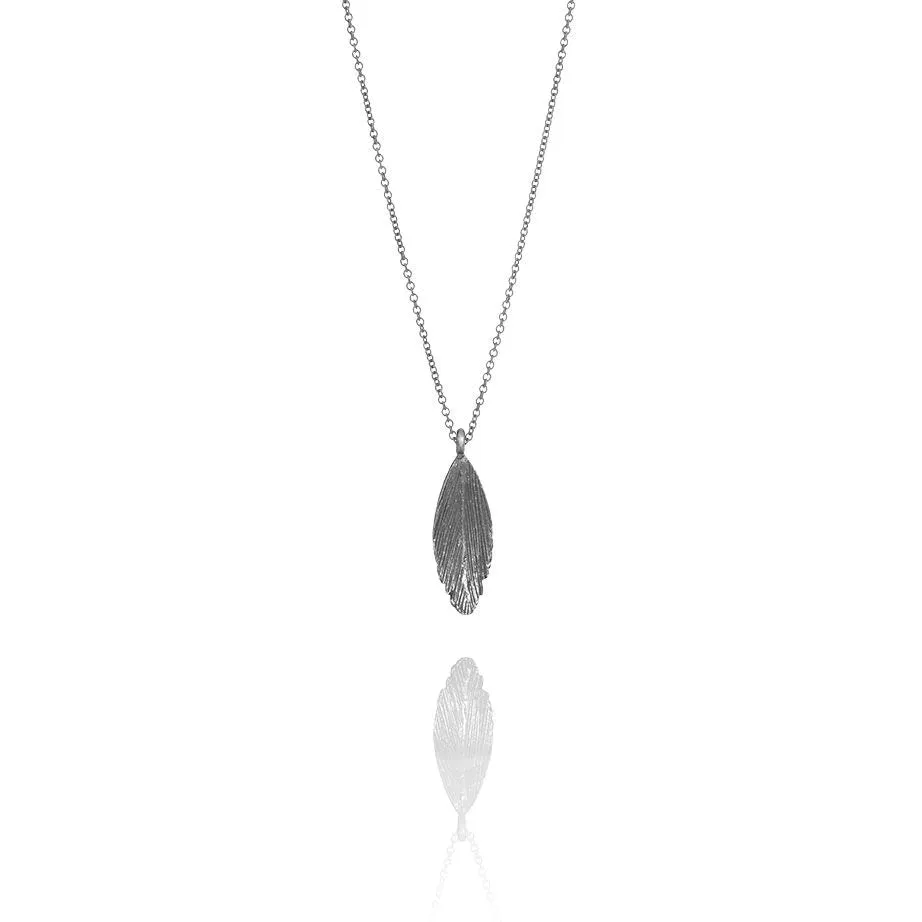 Raven Oxidized Silver Necklace (Raven 213 OX)