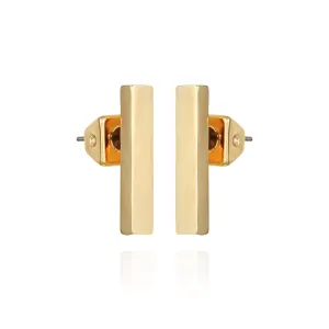 Rectangle Bar Stud Earrings