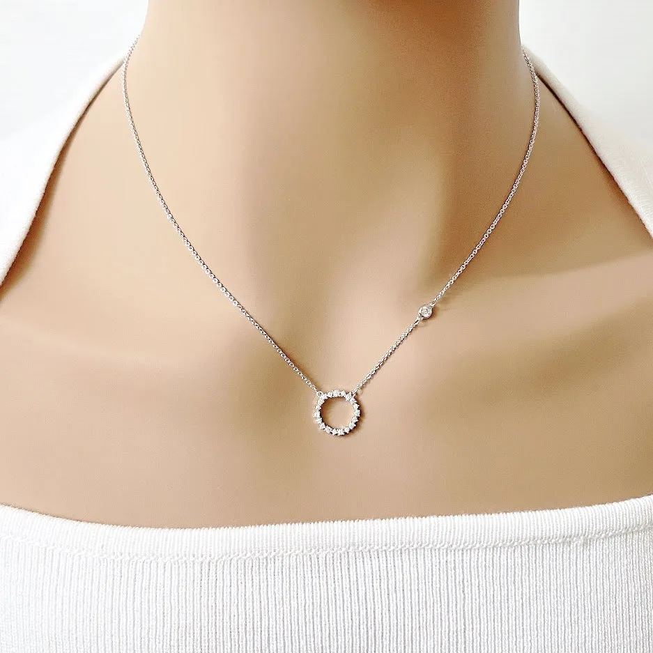 Round Cubic Zirconia Necklace