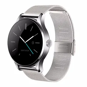 Silver Mesh Strap Smart Watch