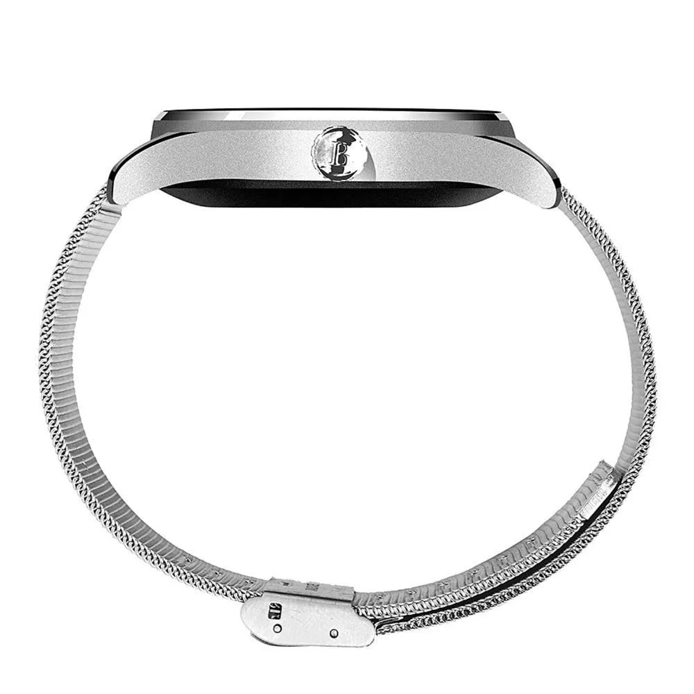 Silver Mesh Strap Smart Watch