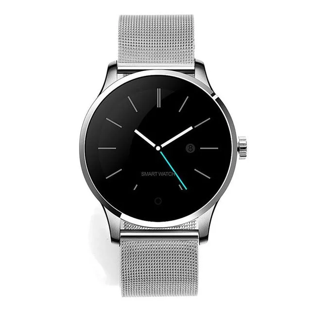 Silver Mesh Strap Smart Watch