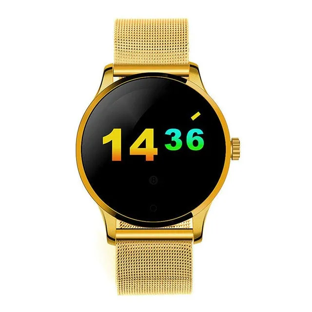 Silver Mesh Strap Smart Watch