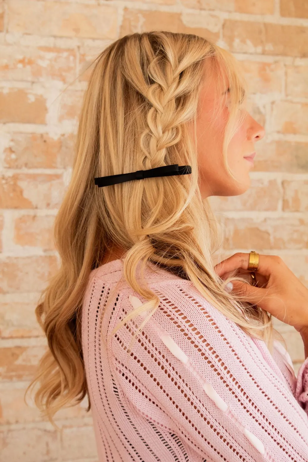 Skinny Loop Bow Barrette