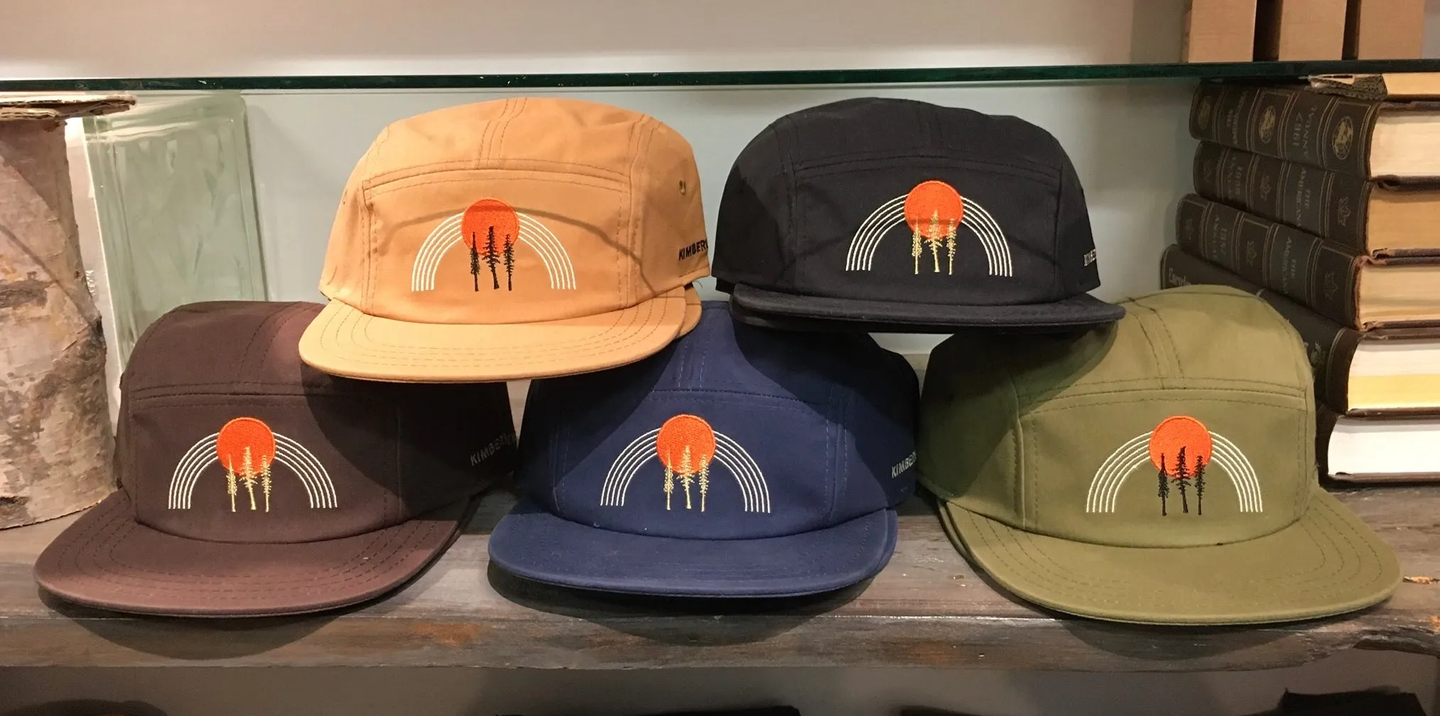 Sun Tree Rainbow - All weather waxed canvas low profile hats.