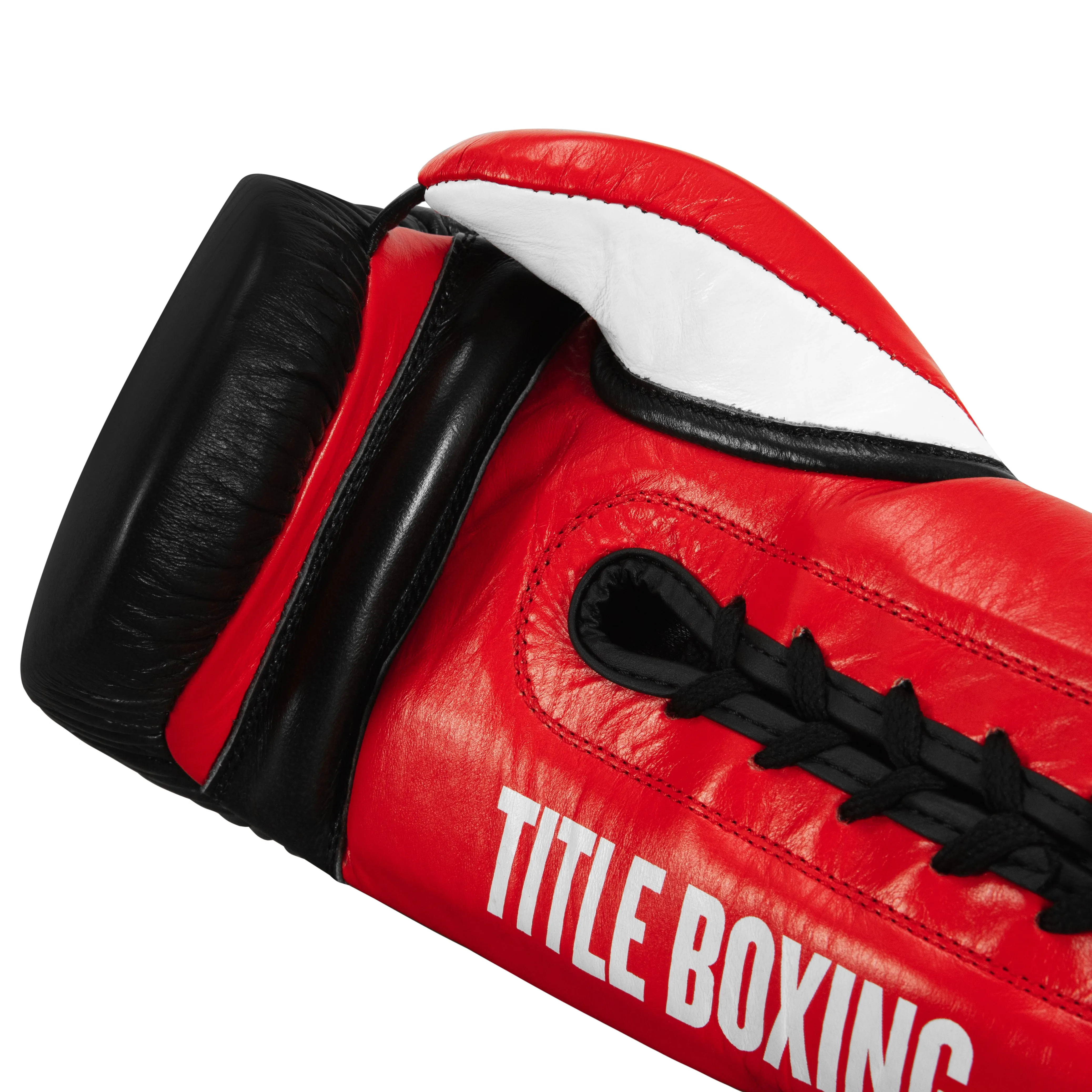 TITLE Boxing Pro Style Youth Lace Training Gloves